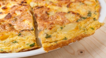 An image showing Baked vegetable frittata